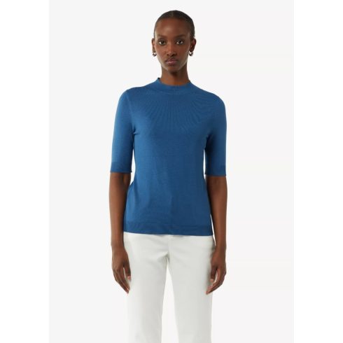 Comma női felső- Fine knit jumper  in a slim fit -Royal Blue