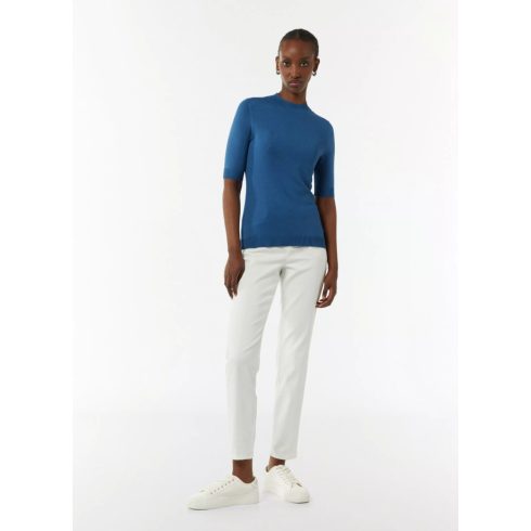 Comma női felső- Fine knit jumper  in a slim fit -Royal Blue