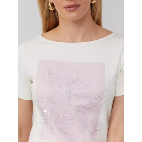 s.Oliver női póló-Ecru