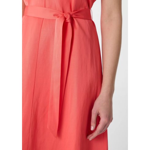 Comma női szatén midi ruha-Corall