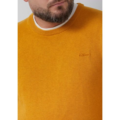 s.Oliver Big Size férfi pulóver-Yellow