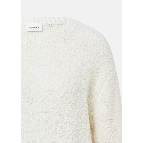 Comma női buklé pulóver-Beige