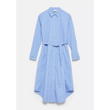 Comma női puplin ruha-Light Blue