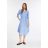 Comma női puplin ruha-Light Blue