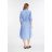 Comma női puplin ruha-Light Blue