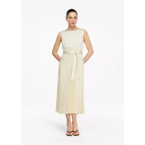 Comma női szatén ruha-Beige