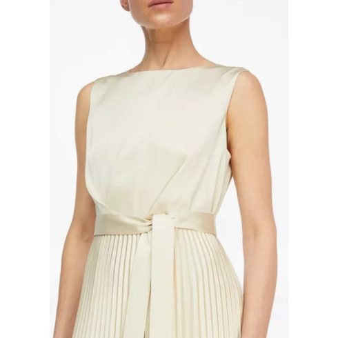 Comma női szatén ruha-Beige