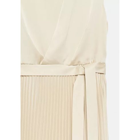 Comma női szatén ruha-Beige
