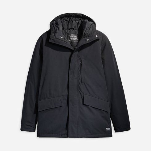 Levi's®  Férfi kabát-Woodside Utility Parka Jet-Black