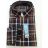 Eterna Férfi ing- Brow/Light Brow Checkered-Comfort Fit