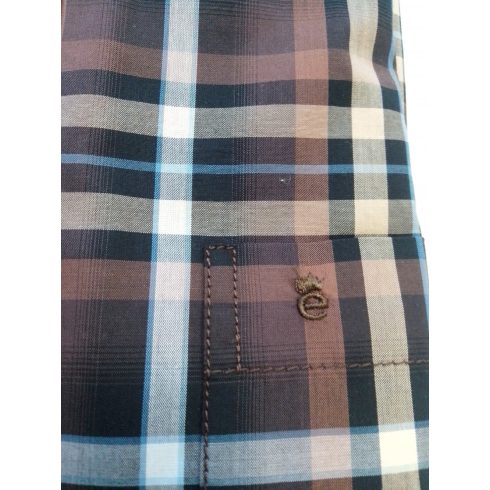 Eterna Férfi ing- Brow/Light Brow Checkered-Comfort Fit
