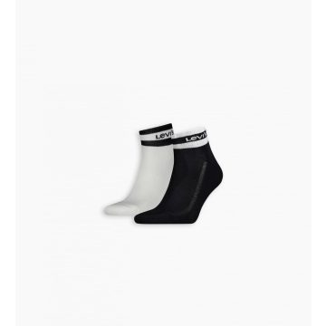 Levi's® 2Pack Férfi zokni-Mid Cut Sport-Black/White