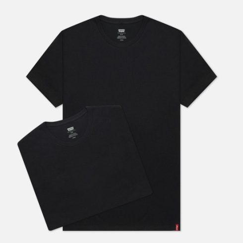 Levi's® férfi póló- Slim -2PK Crew Neck-Black