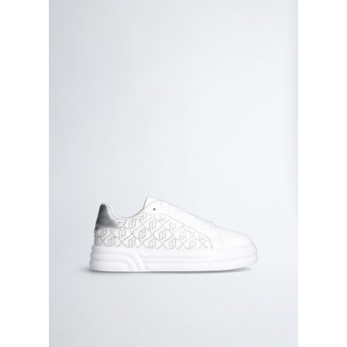 LIU•JO Női sneaker - Cleo 12 -with Rhinestone logo-White