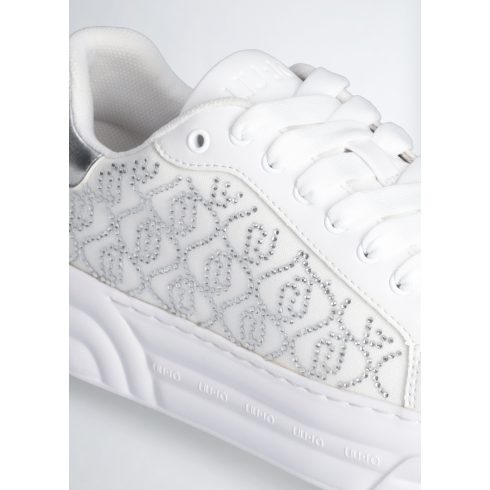 LIU•JO Női sneaker - Cleo 12 -with Rhinestone logo-White