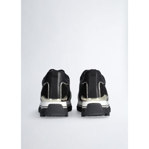 LIU•JO Női sneaker - Maxi Wonder71 - Suede/Tweed  - Black