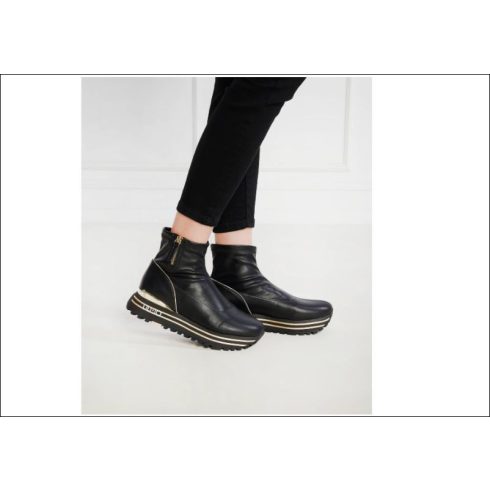 LIU•JO Női boka csizma - Maxi Wondet 64 - Mid Snea - Black