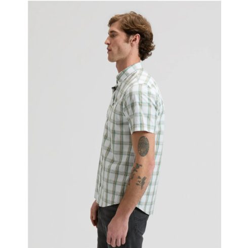 Lee ® Férfi rövid ujjú ing-Regular Fit - Desert Sage Safari Plaid