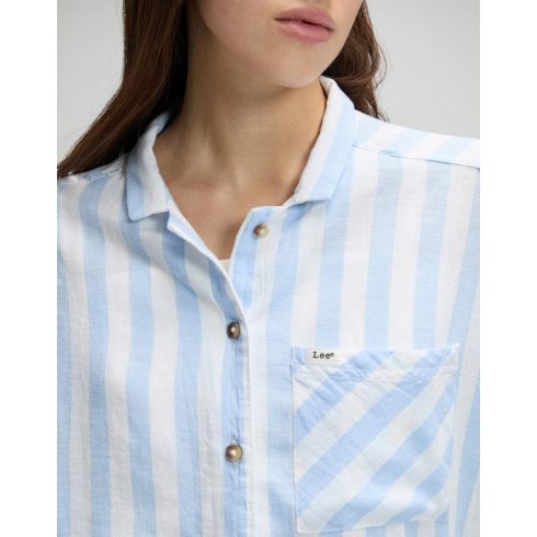 Lee ® Női rövidujjú ing - Sea Mist Stripe