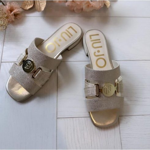 LIU•JO női papucs - Slipper GlitterPlatinum