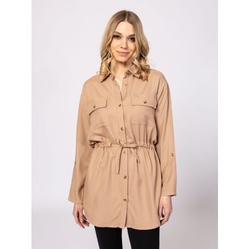 Heavy Tools Női hosszított ingblúz - Rolda -Beige