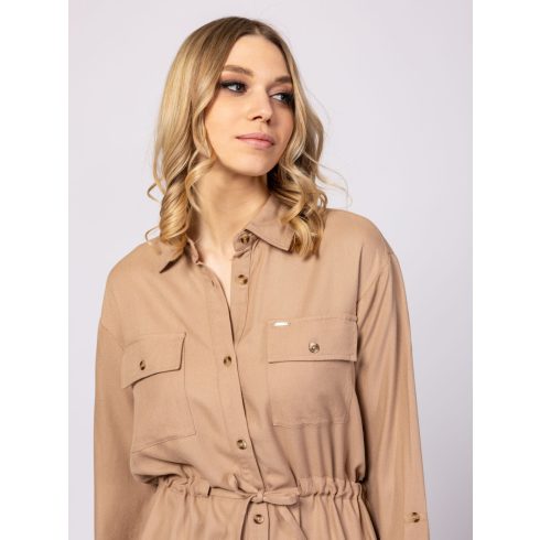 Heavy Tools Női hosszított ingblúz - Rolda -Beige