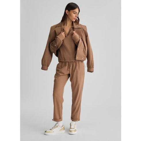 LIU•JO Női jogger cropped nadrág - Nude brown