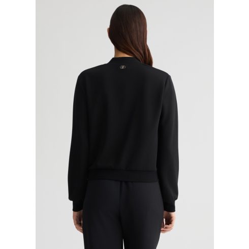 LIU•JO Női pulóver - Felpa Aperta - Nero