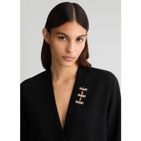 LIU•JO Női pulóver - Felpa Aperta - Nero