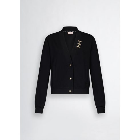 LIU•JO Női pulóver - Felpa Aperta - Nero