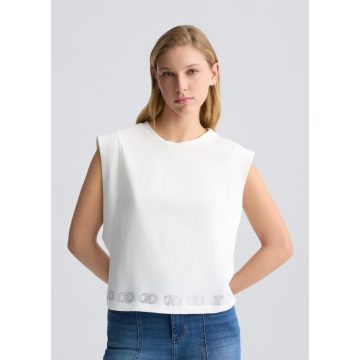 LIU•JO Női ujjatlan póló - Moda - White milk