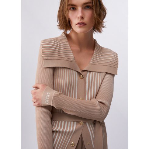 LIU•JO Női kardigán -Maglia Aperta - Almond
