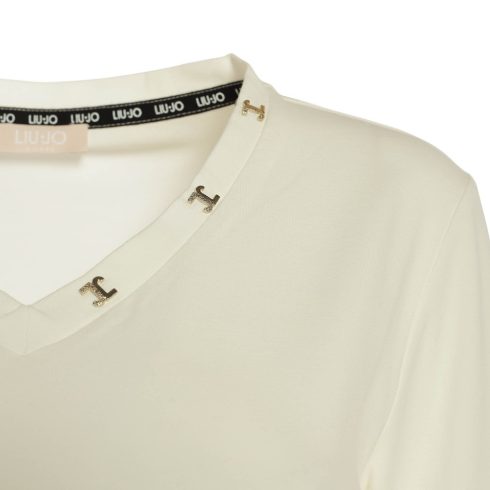 LIU•JO Better Női hosszú ujjú póló - Light Ivory