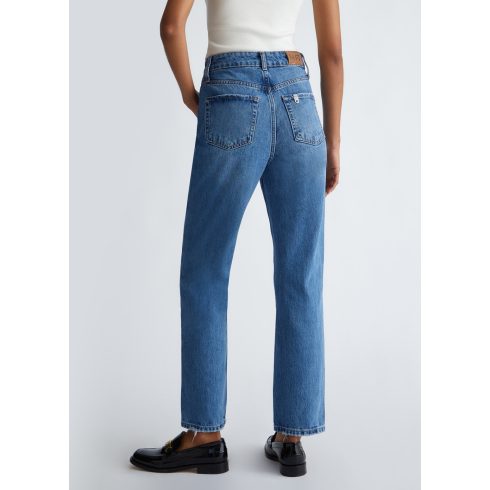 LIU•JO Straight Cropped Női farmernadrág - Blue Denim