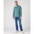   Wrangler® Férfi hosszu ujjú galléros póló - Deep Teal Green