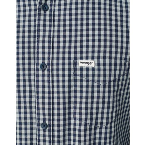 Wrangler® Férfi ing -Regular- Black Iris Giongham