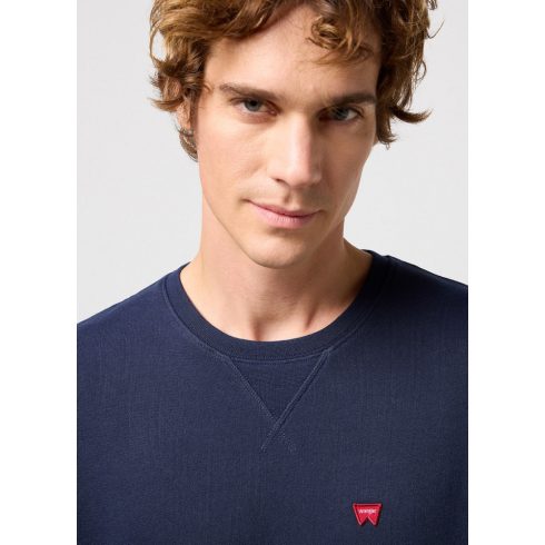 Wrangler® Férfi pulóver-Sign Off Crew- Navy