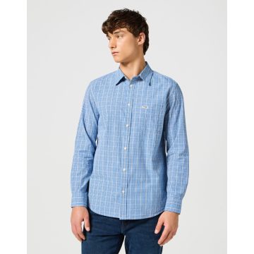 Wrangler® Férfi ing-Regular-1PKT Shirt-Blue