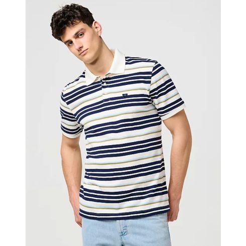 Wrangler® Férfi galléros póló-Worn White