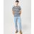 Wrangler® Férfi galléros póló-Worn White