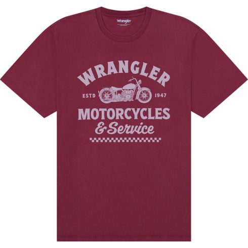 Wrangler®  Férfi póló - Americana Tee Ruby Wine