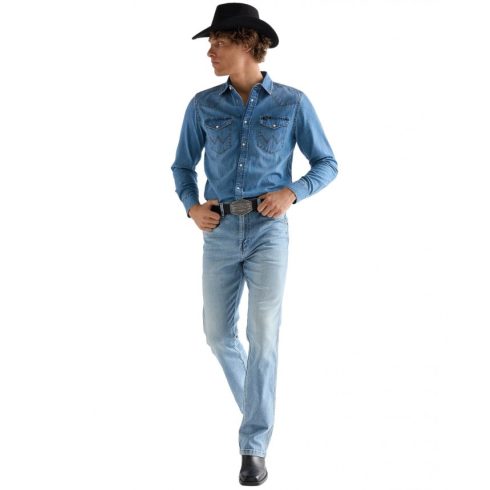 Wrangler® Férfi farmer ing - Regular - Mid Light