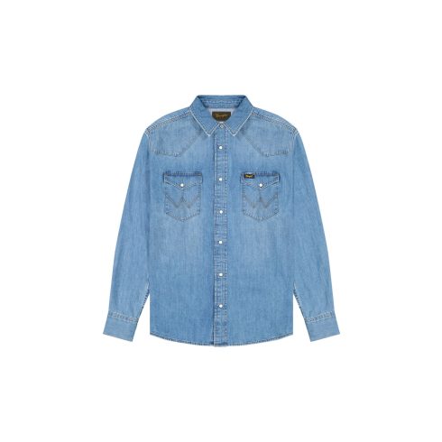 Wrangler® Férfi farmer ing - Regular - Mid Light