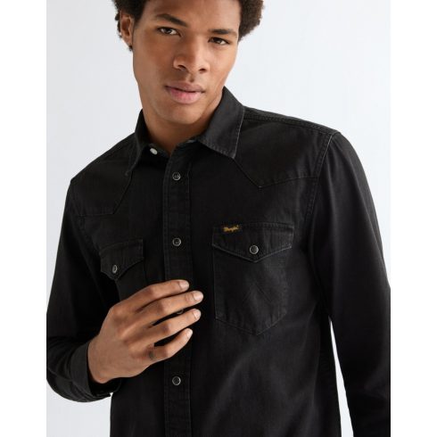 Wrangler®  Férfi Western ing - Rinse Black
