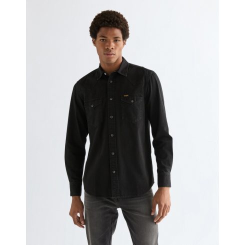 Wrangler®  Férfi Western ing - Rinse Black