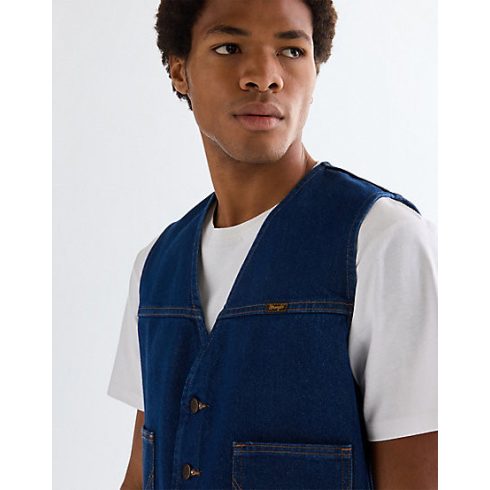 Wrangler®  Férfi mellény - cowboy cut - vest prewashed