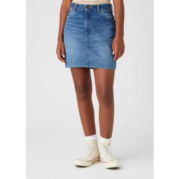 Wrangler® Mom Skirt-Vintage Sky