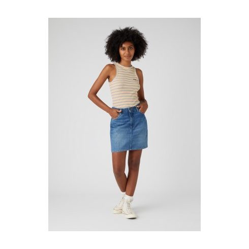 Wrangler® Mom Skirt-Vintage Sky