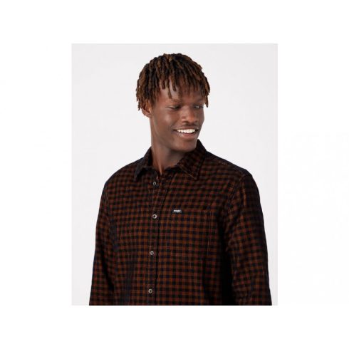 Wrangler®  Férfi  kordbársony ing- Regular-Pocket Shirt-Nutmeg Brow