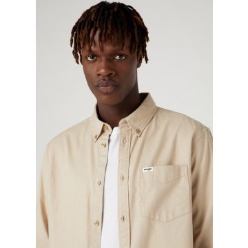   Wrangler® Férfi ing- Regular-Button Down Shirt-Peyote Beige